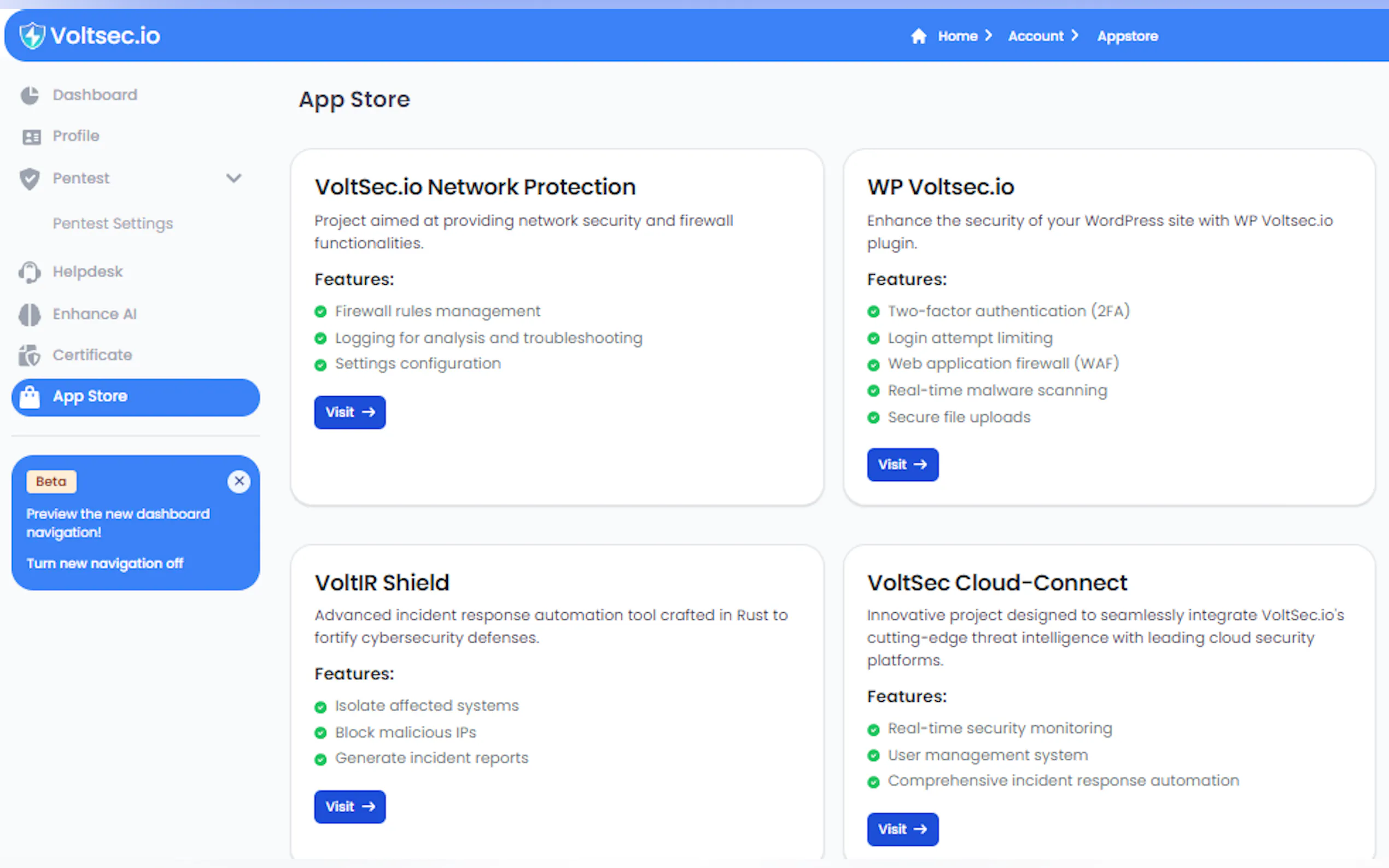 Screenshot 3 of Voltsec.io