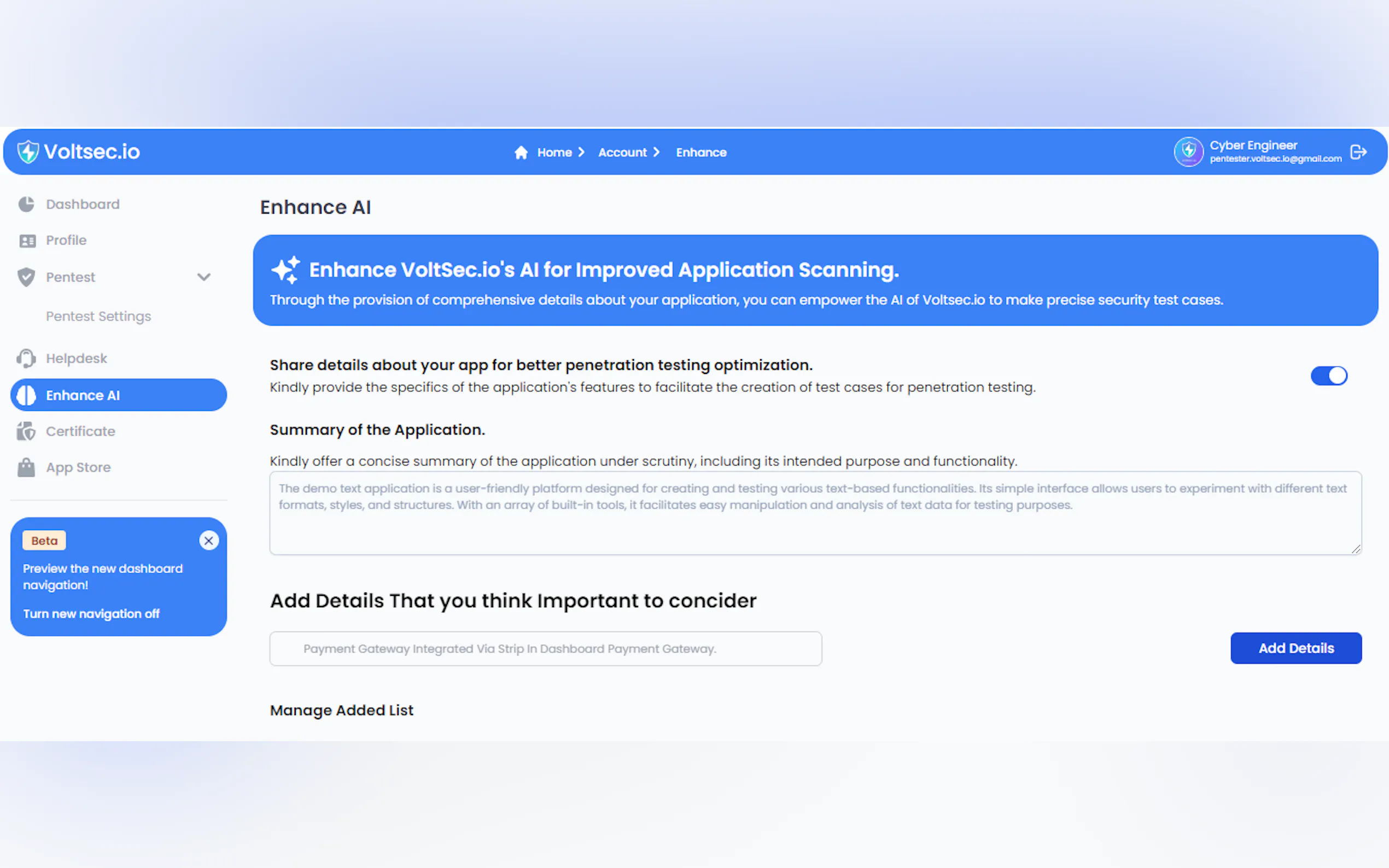 Screenshot 4 of Voltsec.io
