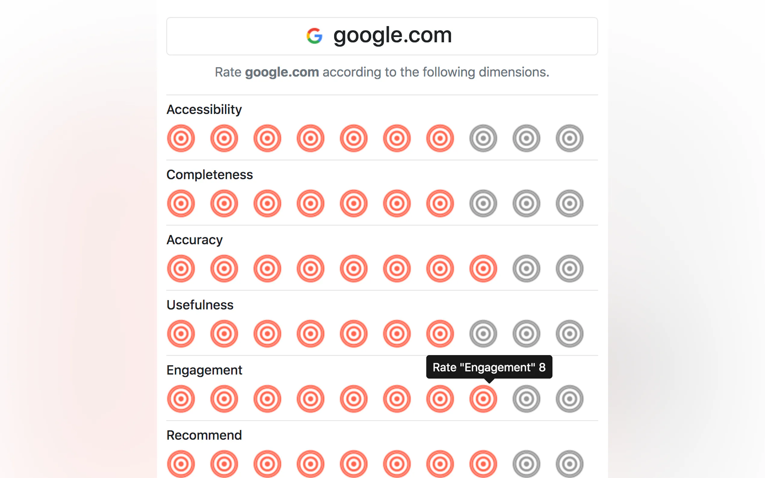 Screenshot 4 of W3Rated | Web Ranking & Credibility Tool