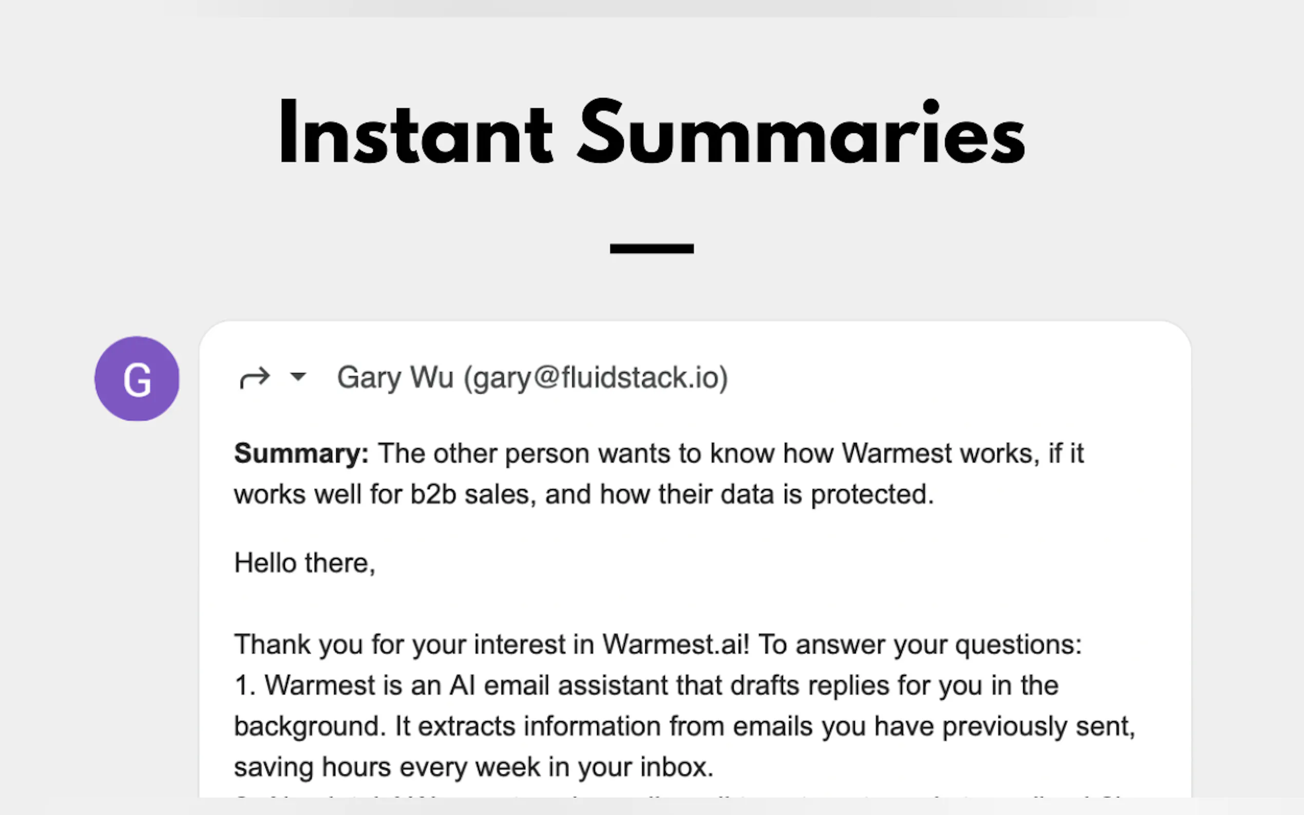 Screenshot 3 of Warmest.ai