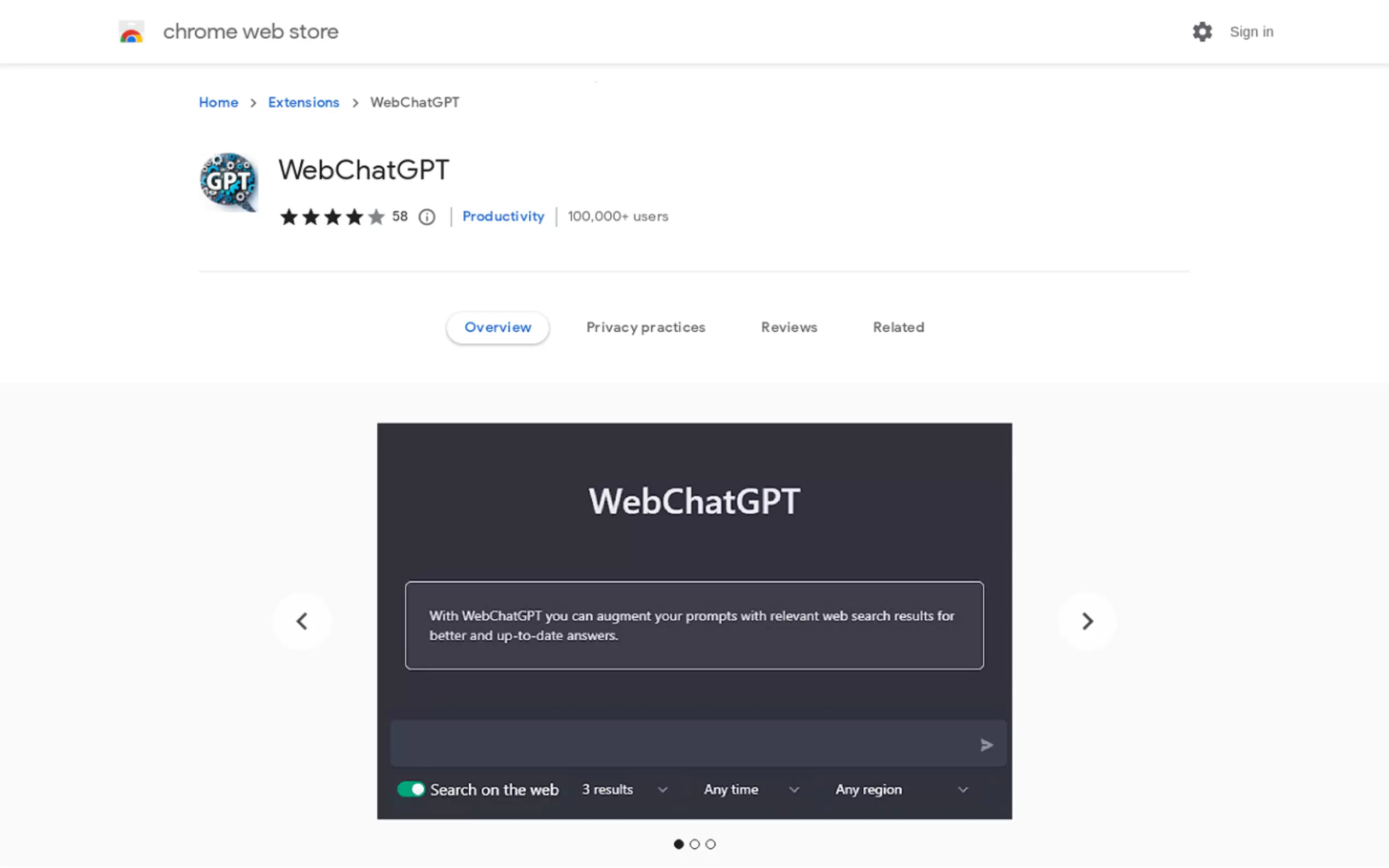 Web ChatGPT
