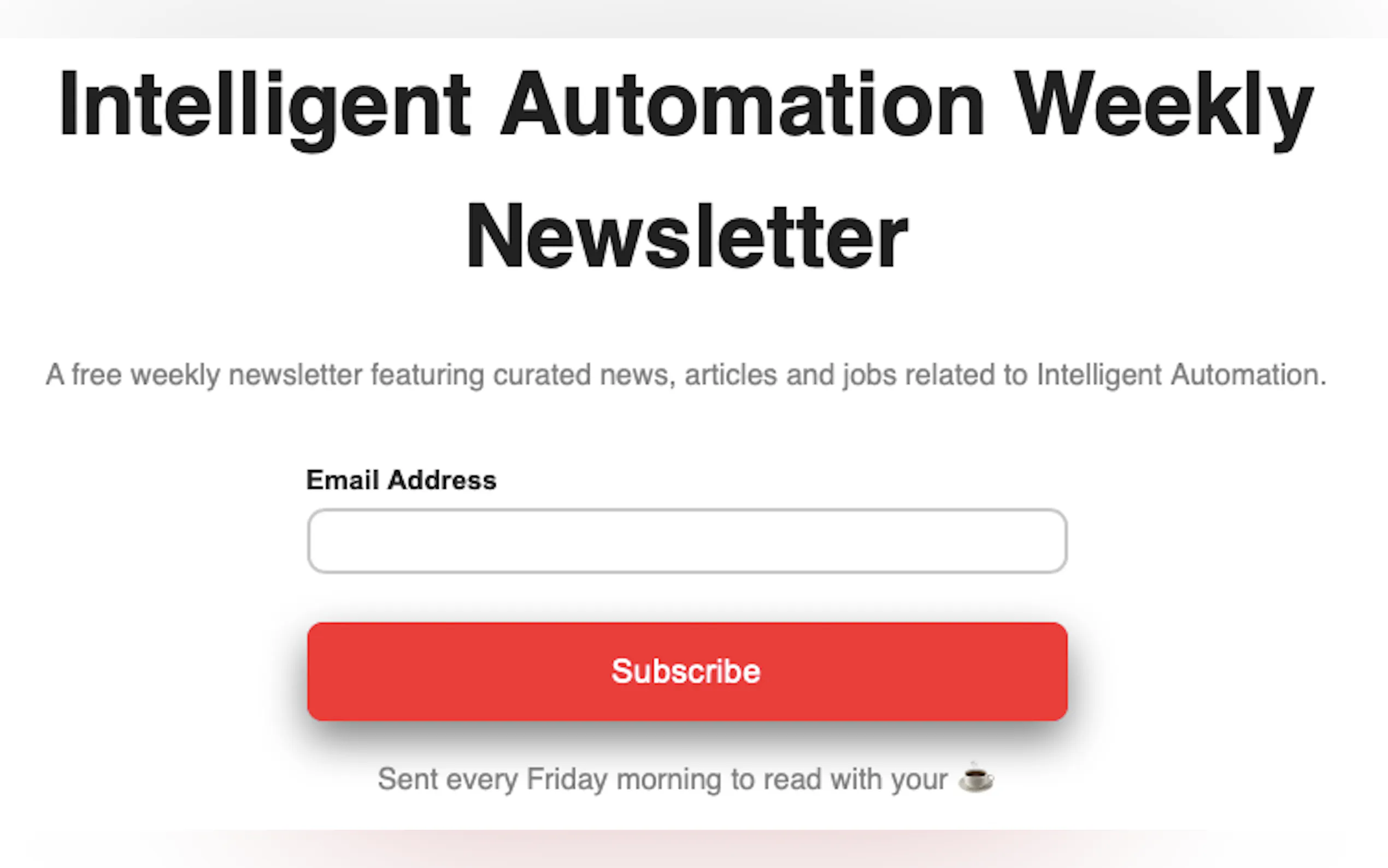 Weekly Intelligent Automation Newsletter