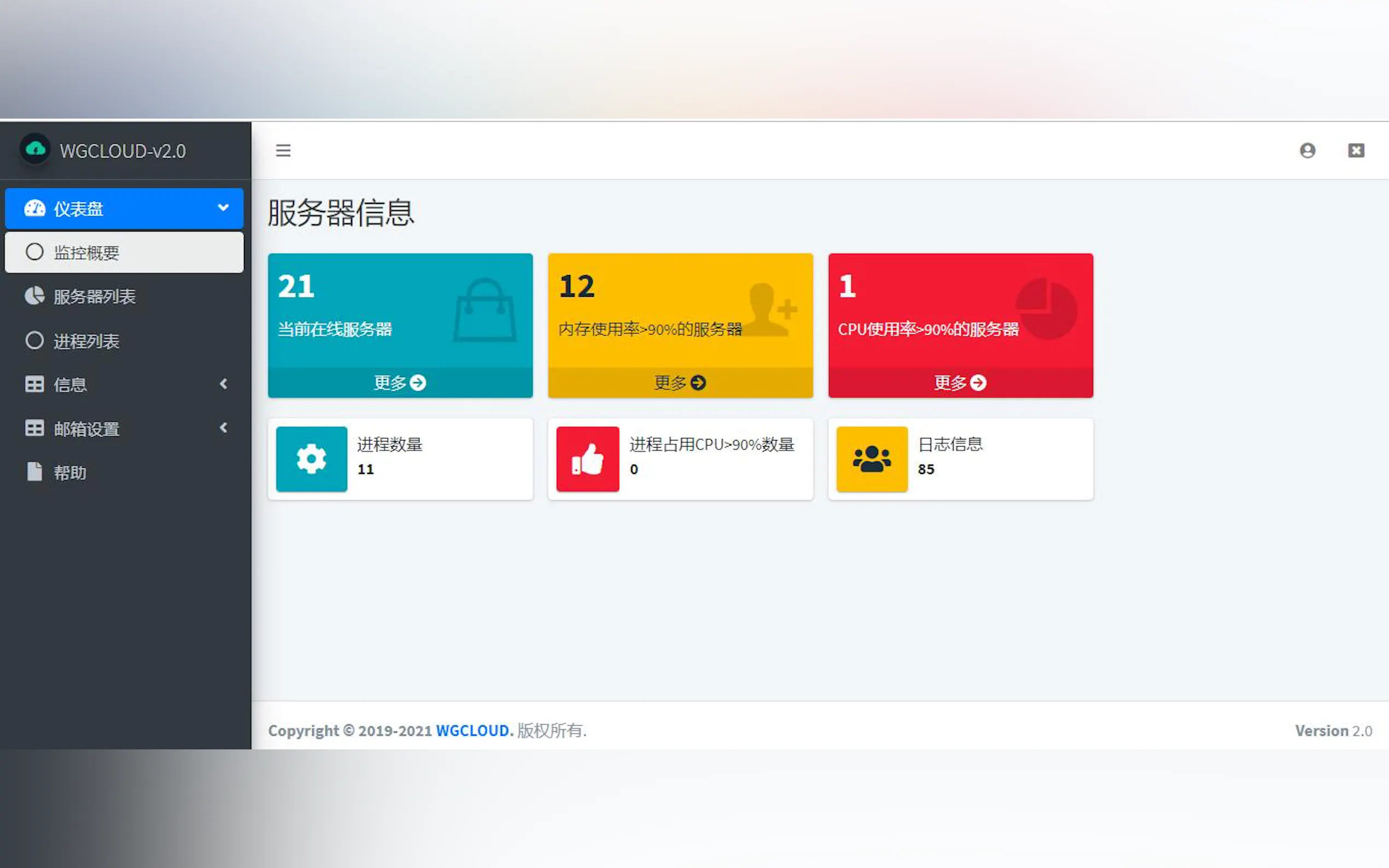 Screenshot 2 of WGCLOUD