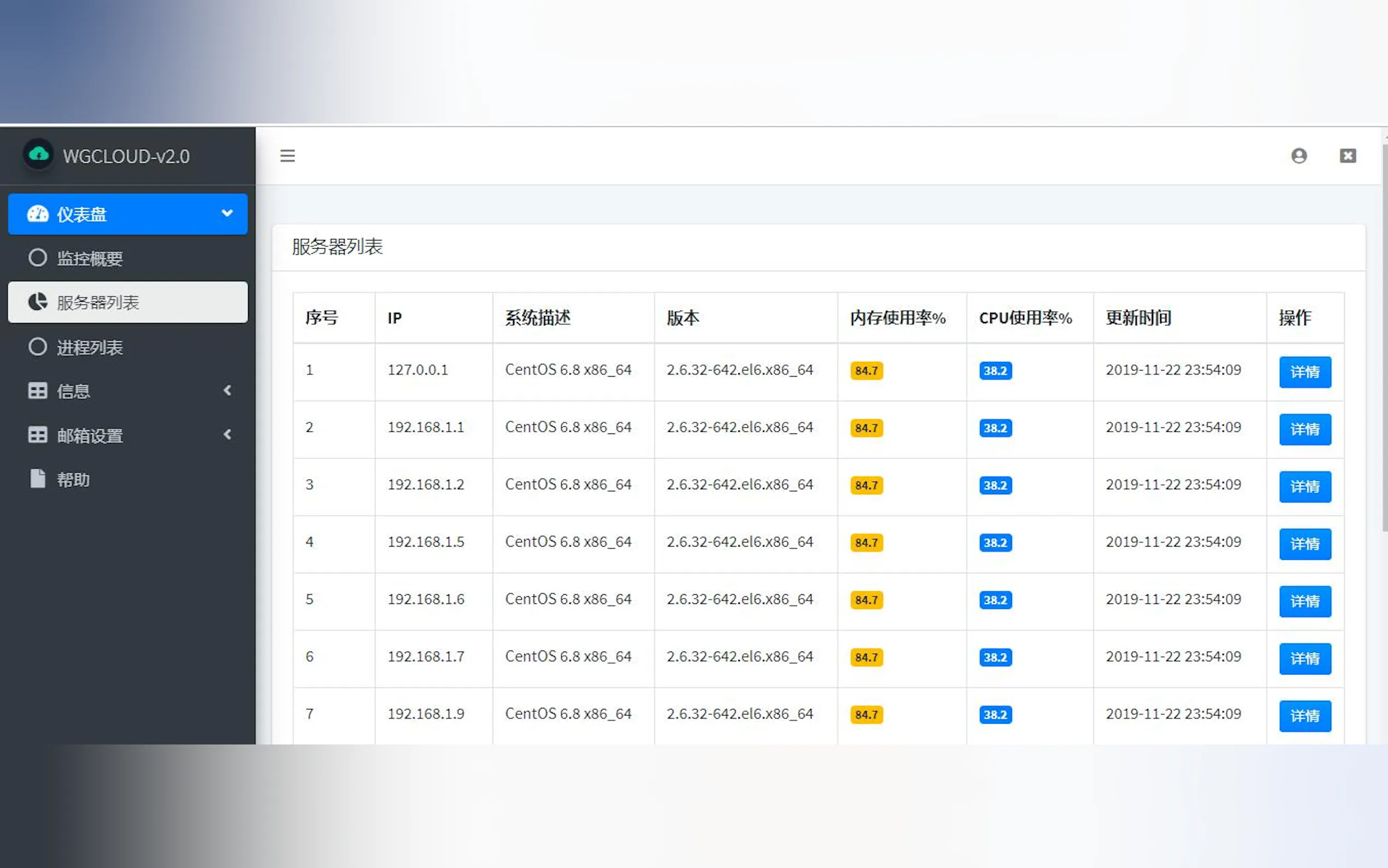 Screenshot 3 of WGCLOUD