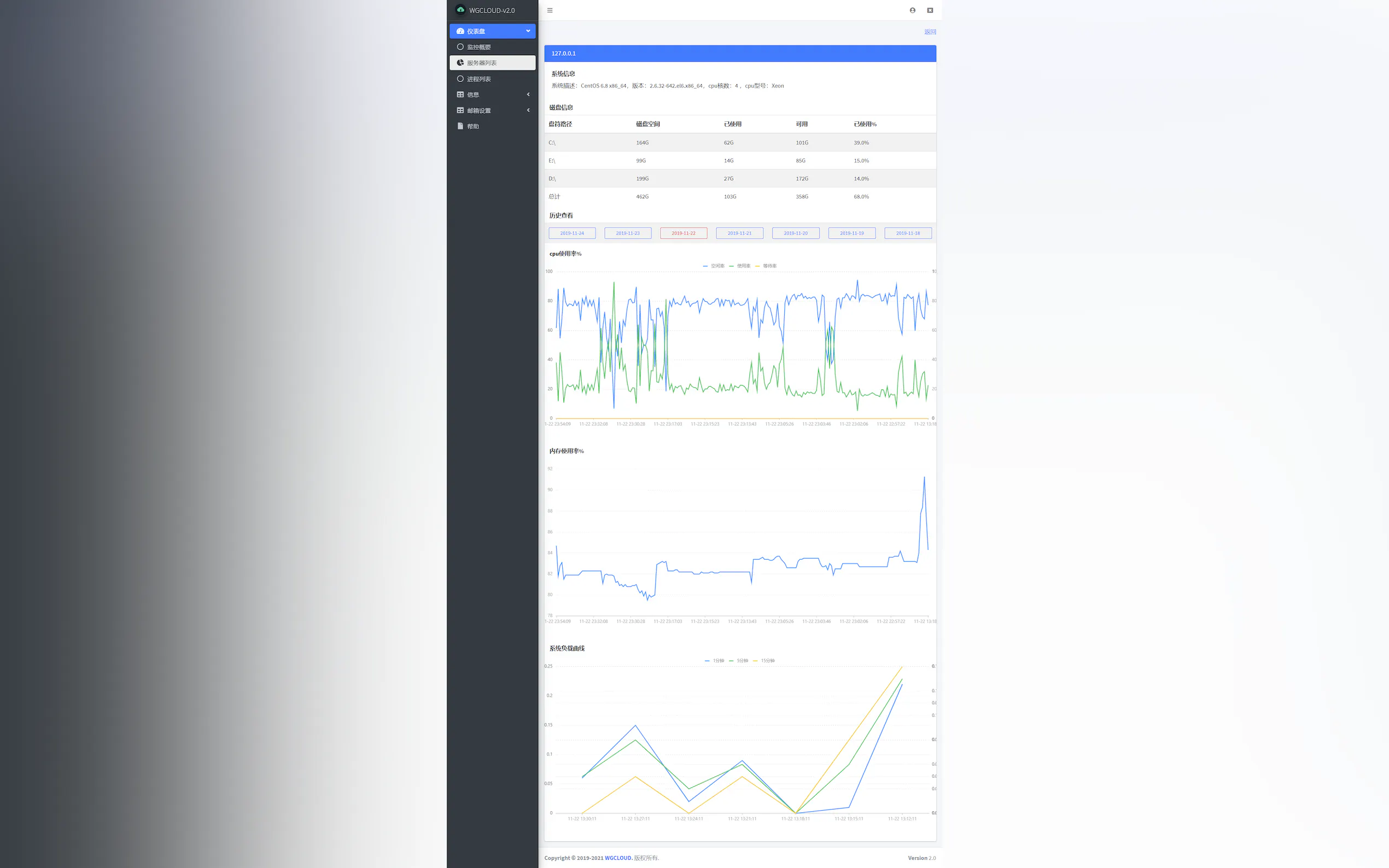 Screenshot 4 of WGCLOUD