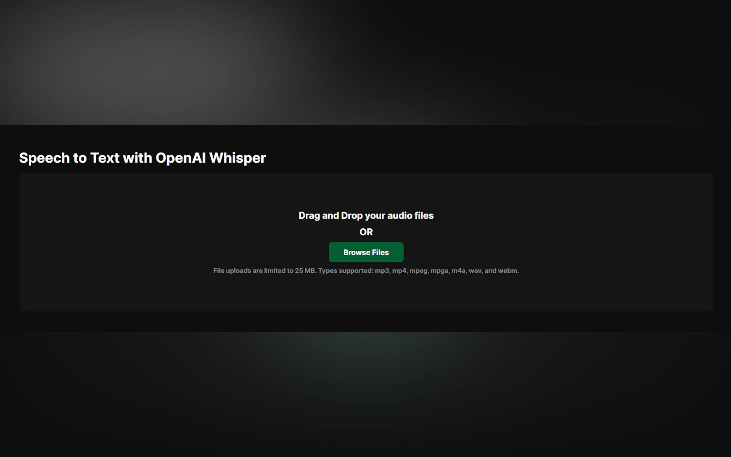 WhisperUI - Text to Speech