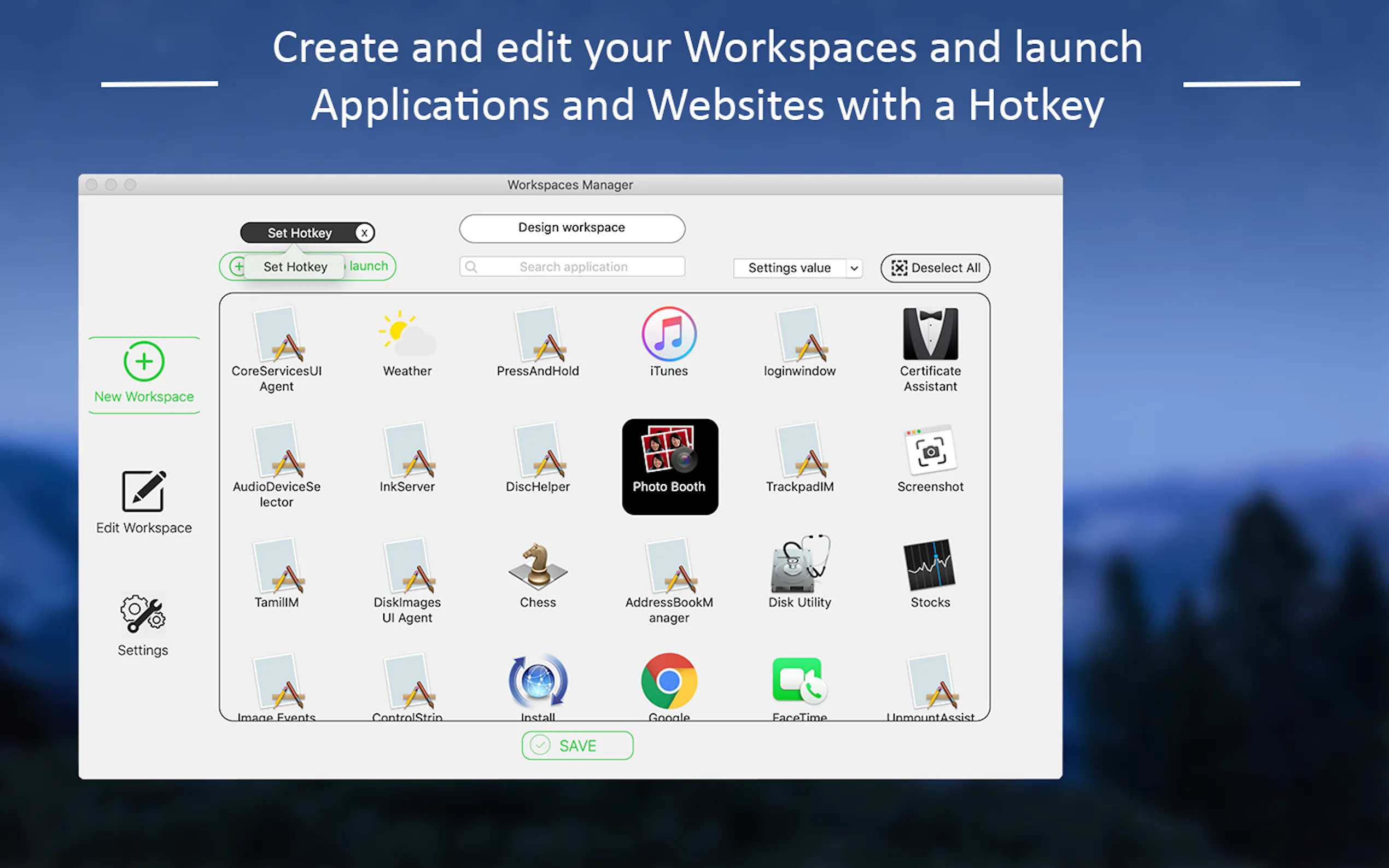 Screenshot 2 of Workspace Manager