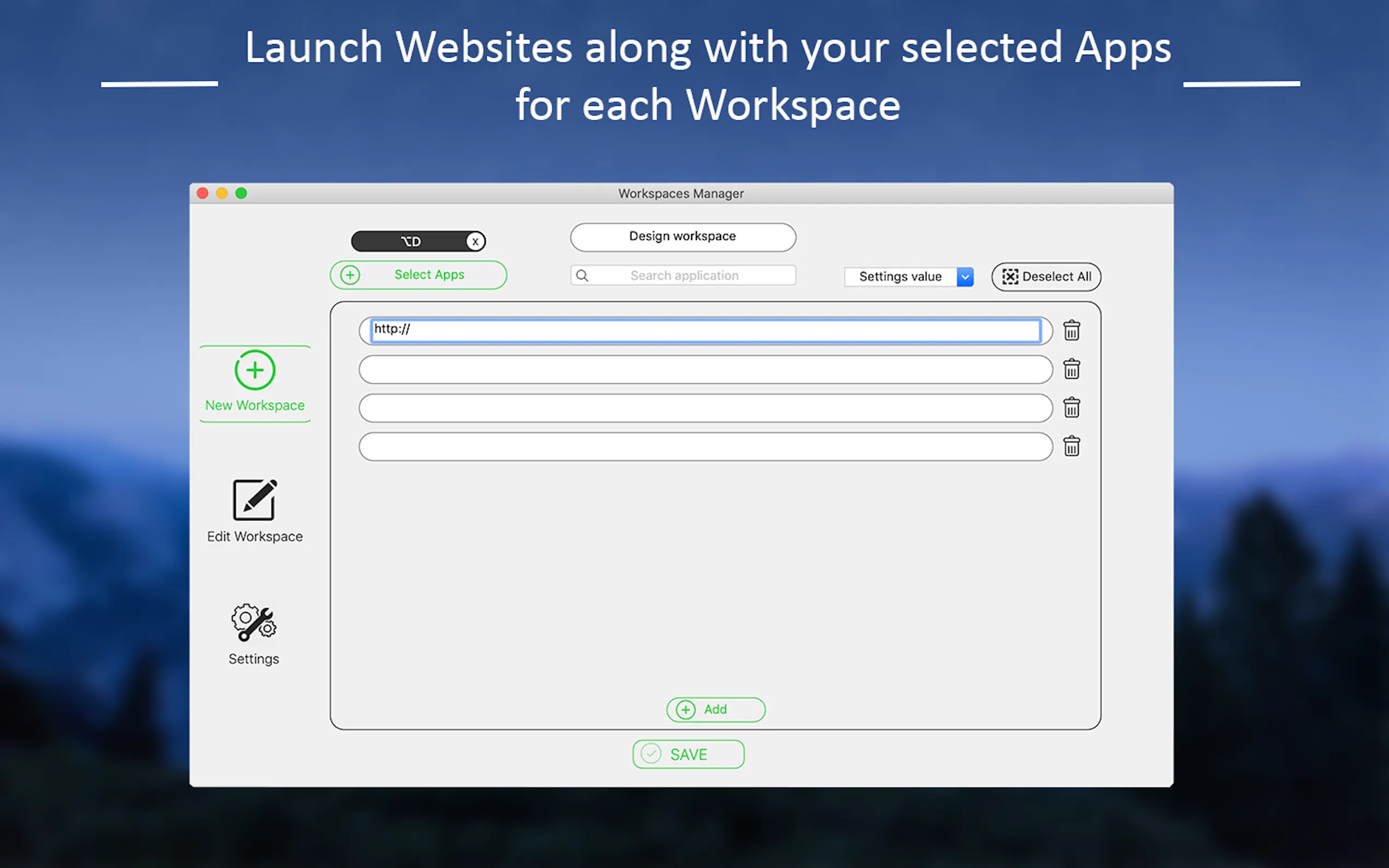 Screenshot 3 of Workspace Manager