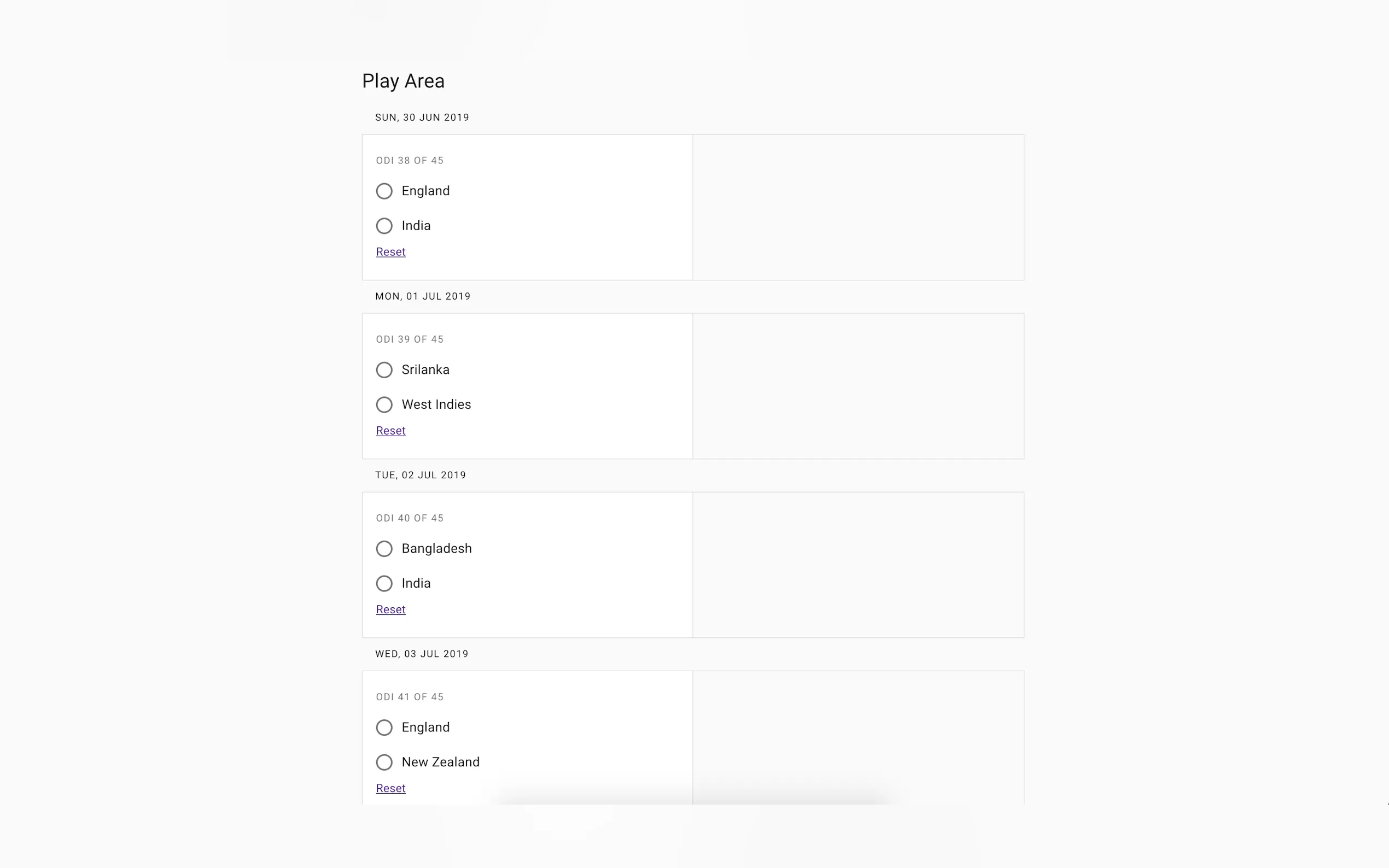 Screenshot 2 of World Cup Cricket Predictor