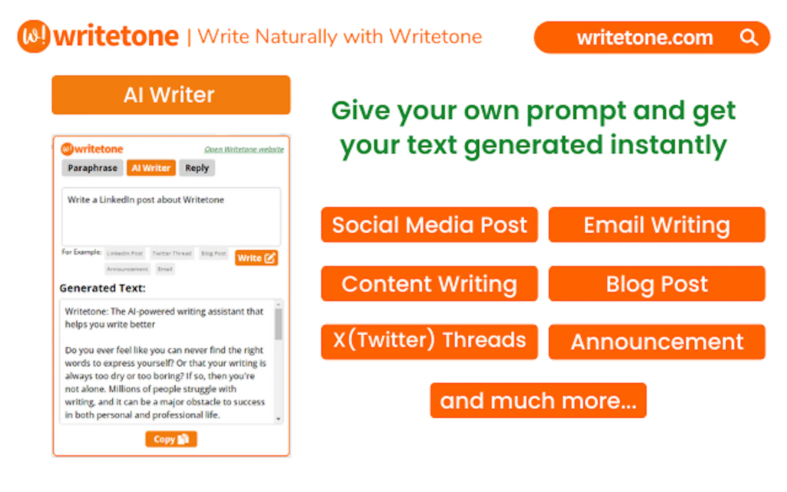 Screenshot 4 of Writetone: AI Writing Assistant 