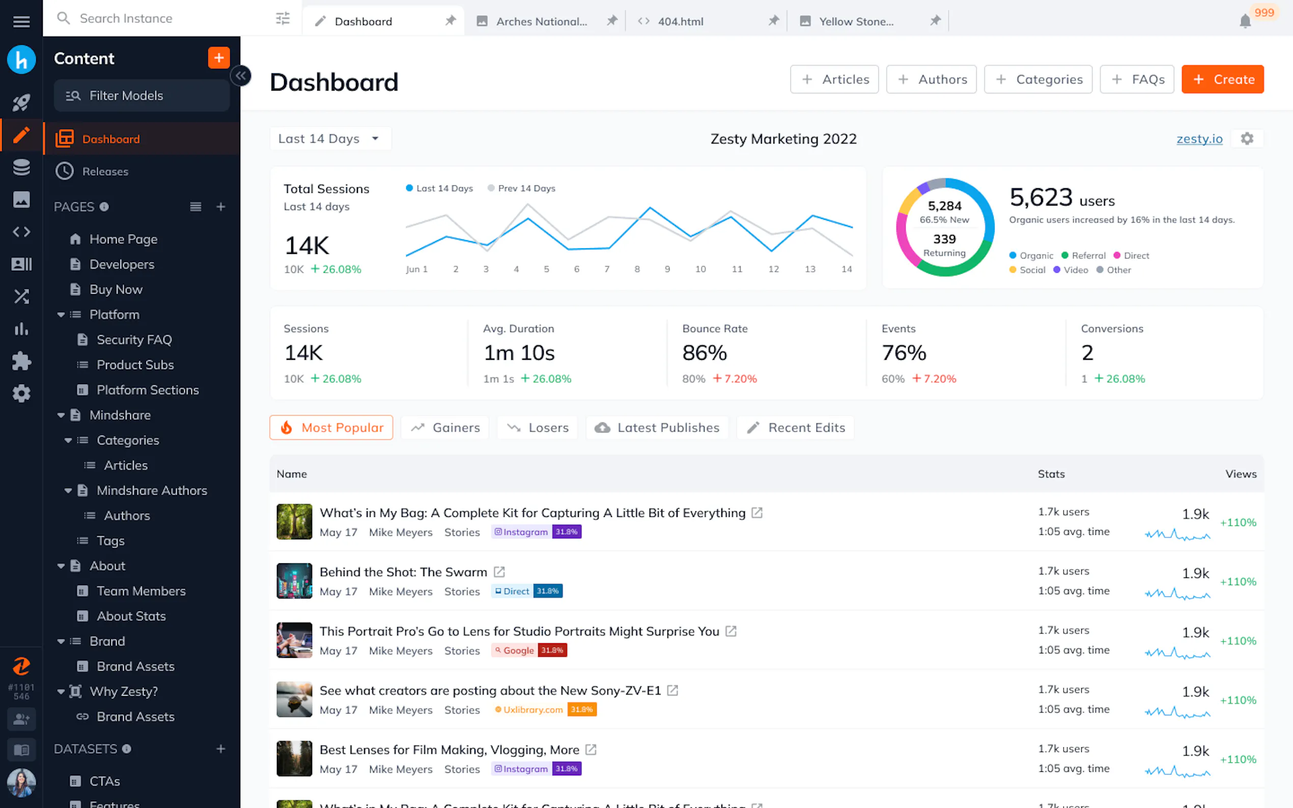 Zesty.io CMS
