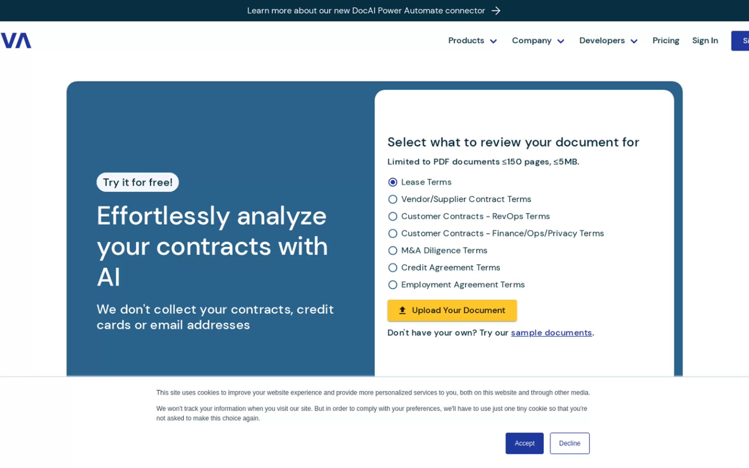 Zuva Contracts AI